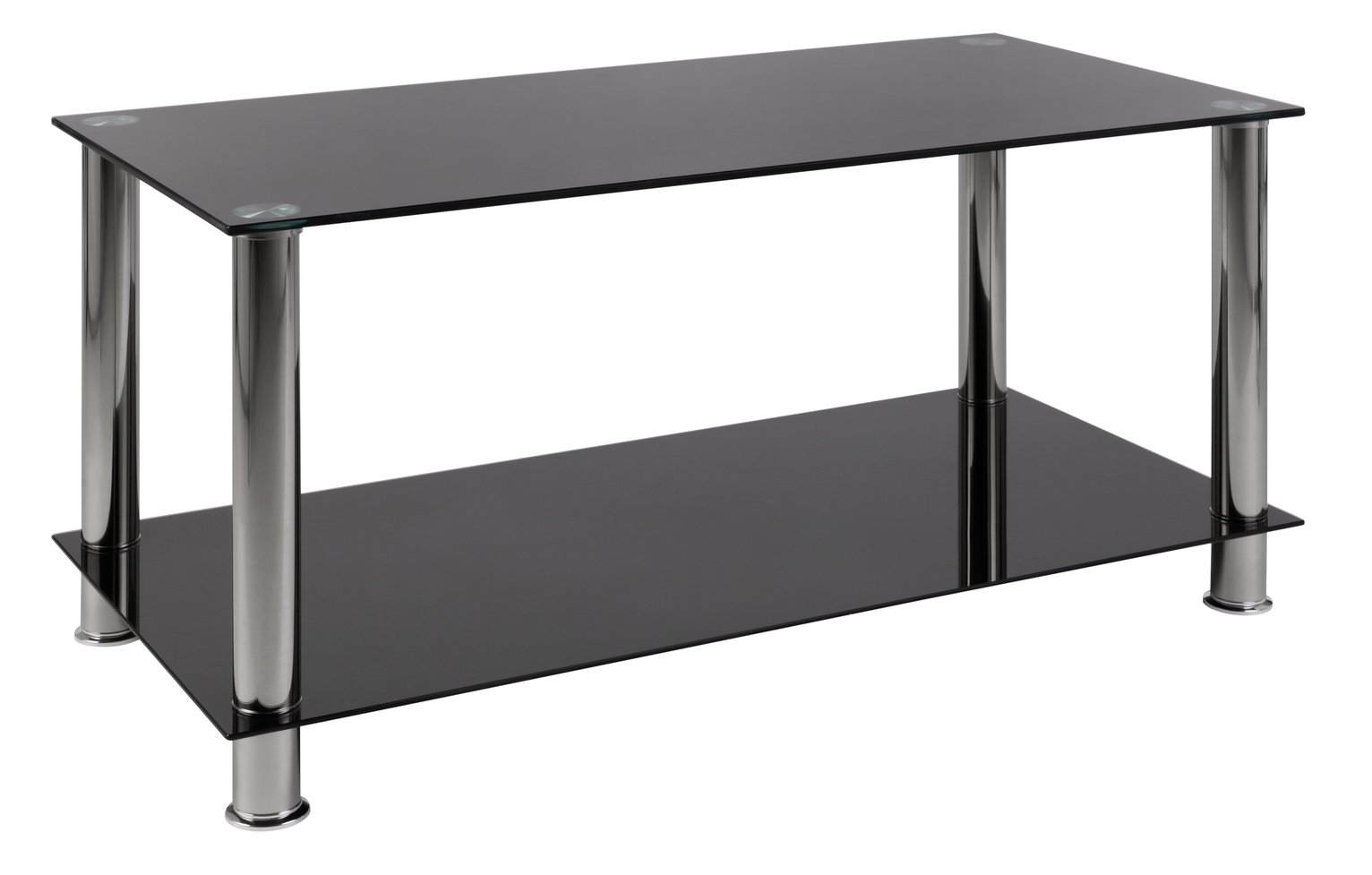 Argos Home Matrix Coffee Glass Table - Black