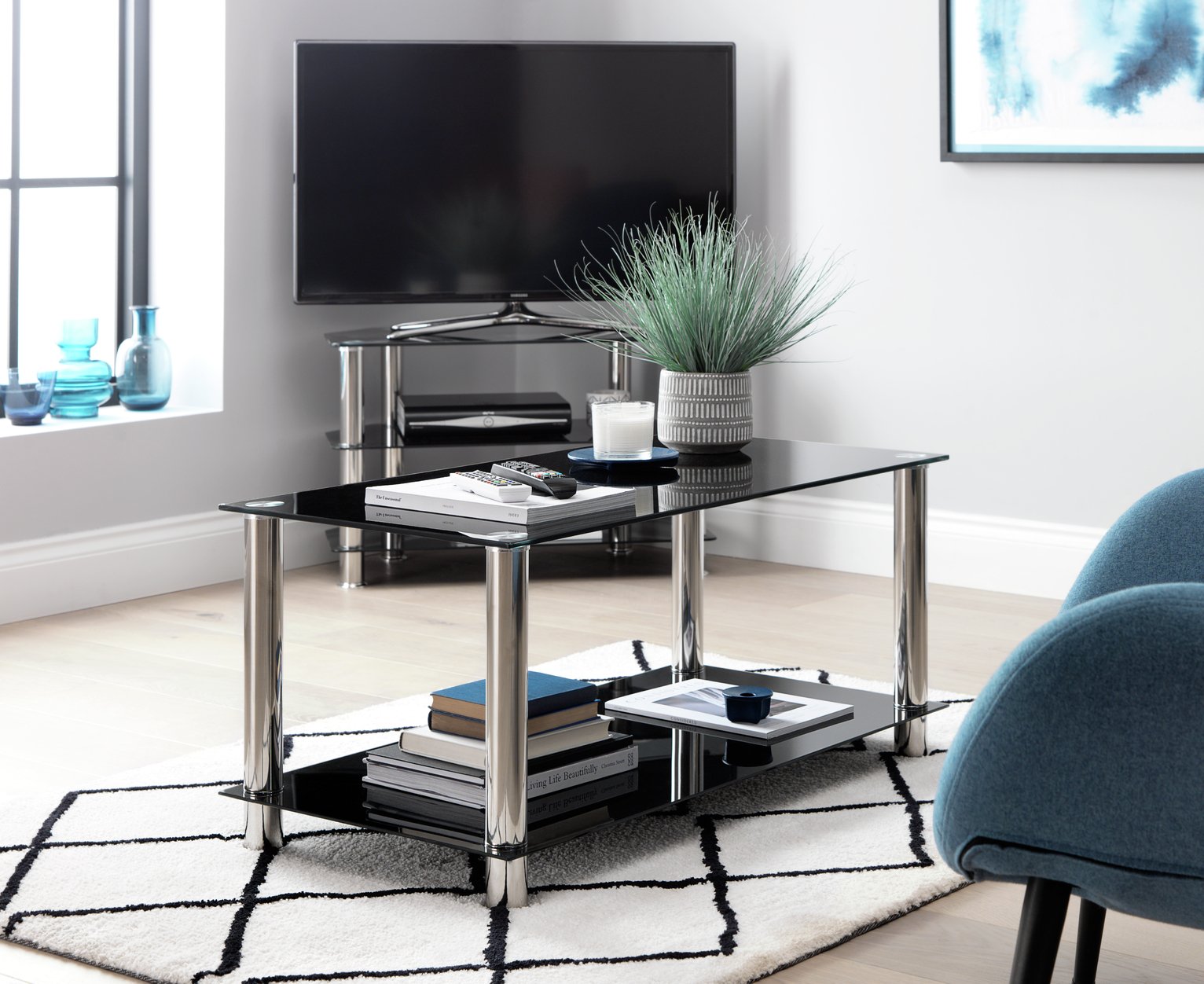 Argos Home Matrix Coffee Glass Table Review