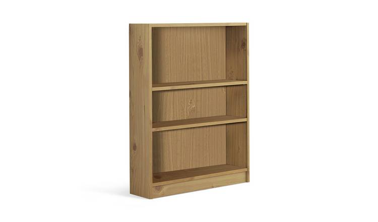 Oak effect deals bookcase with doors