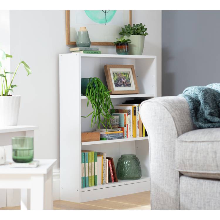 Argos Home Apley Short Bookcase - White 0