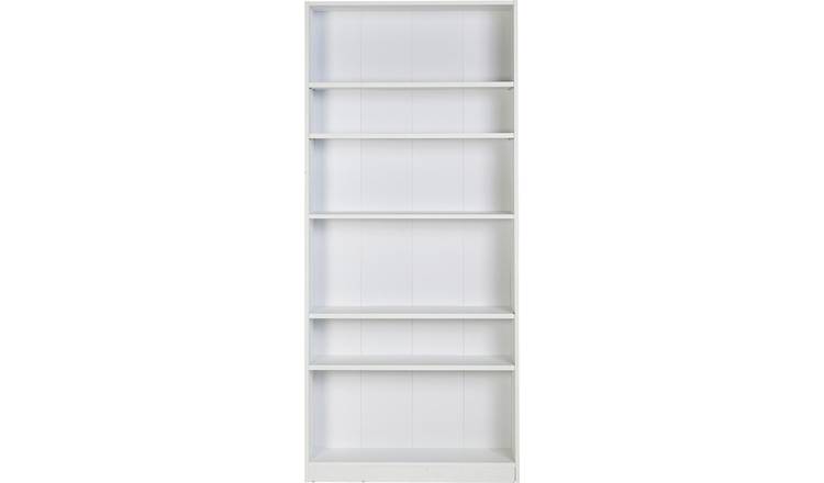 Buy Argos Home Maine 5 Shelf Tall Wide Bookcase White