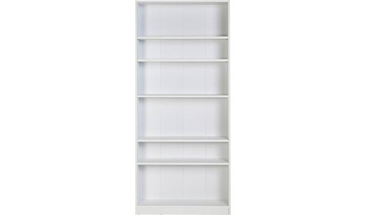 Buy Argos Home Maine 5 Shelf Tall Wide Bookcase White Bookcases And Shelving Units Argos