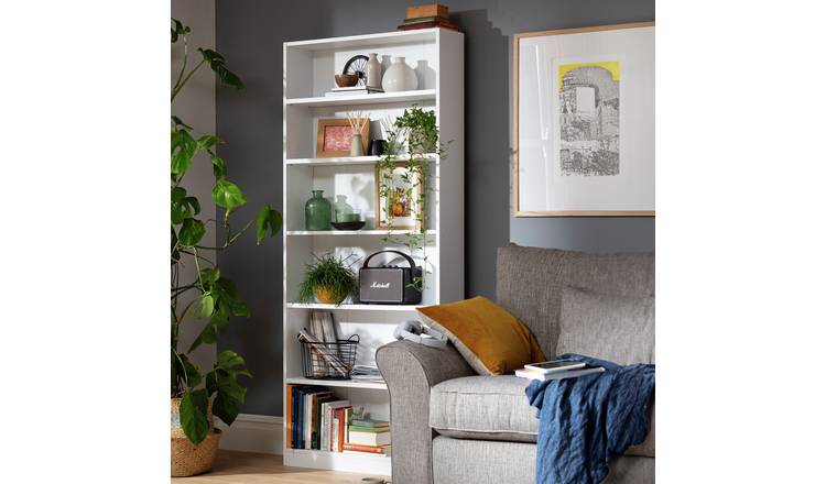 Small white deals bookcase argos