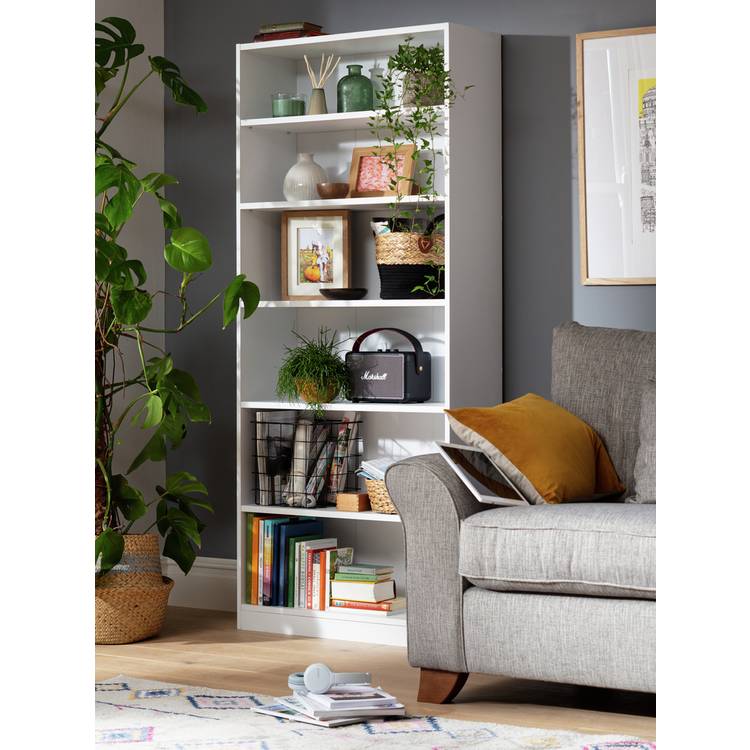 Argos Home Maine Deep Bookcase - White 0