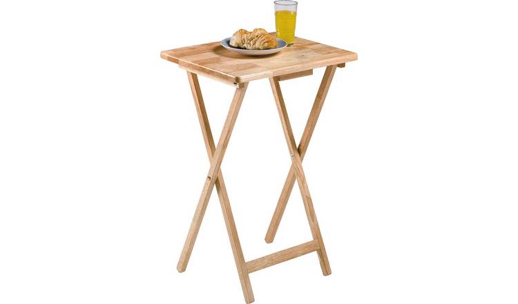 Buy Argos Home Single Folding Tray Table Natural Side Tables Argos