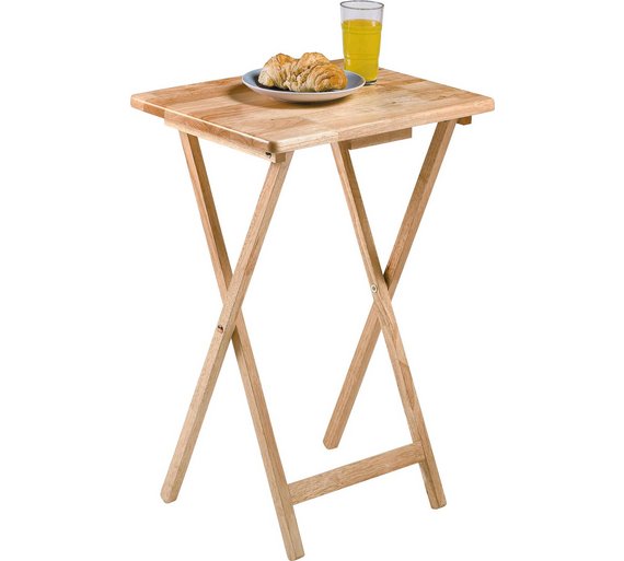 Buy HOME Single Folding Tray Table - Natural at Argos.co.uk - Your ...