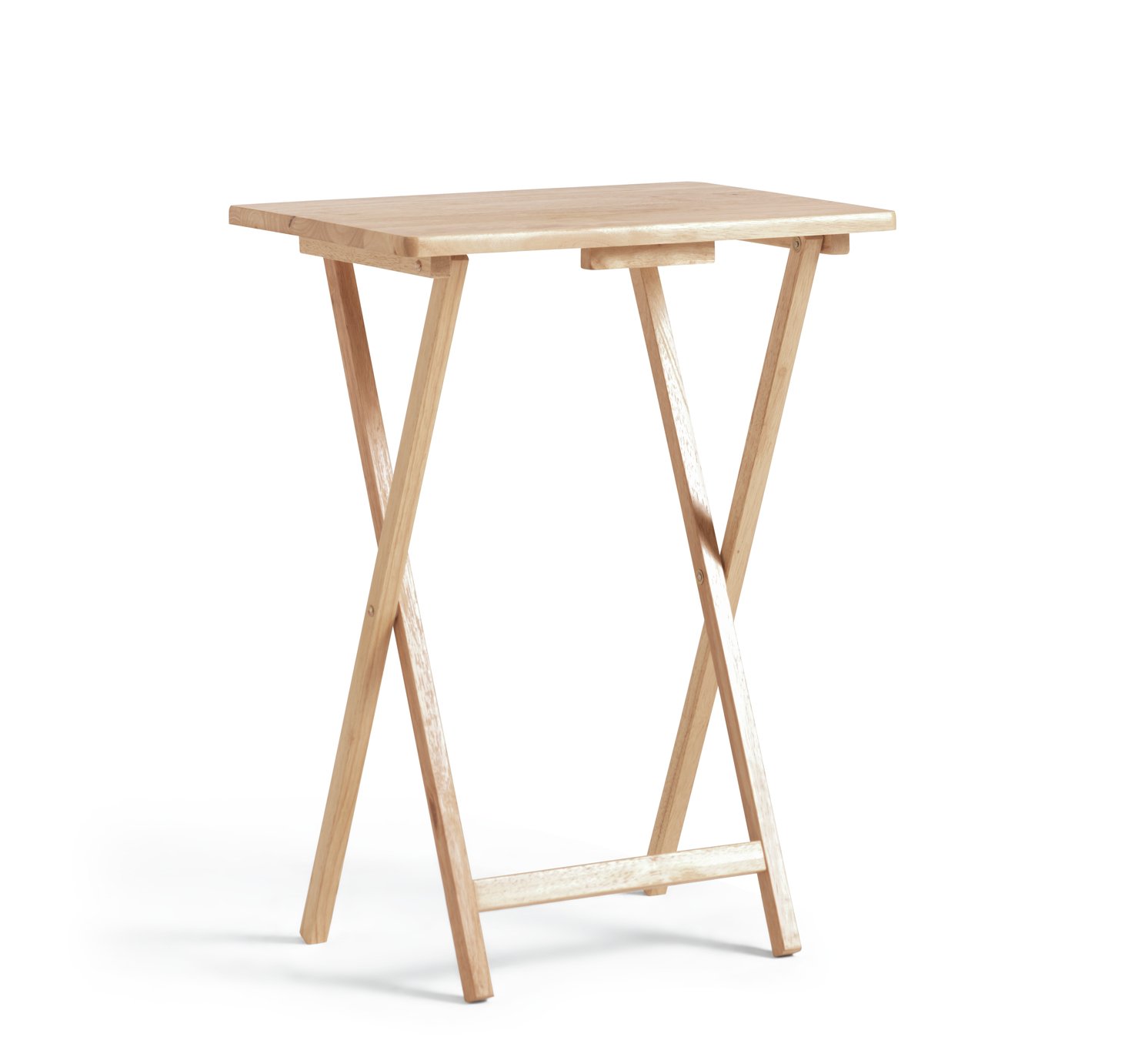 Argos Home Single Folding Tray Table - Natural