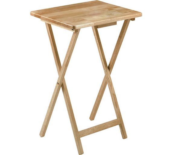 Buy HOME Single Folding Tray Table - Natural at Argos.co.uk - Your ...