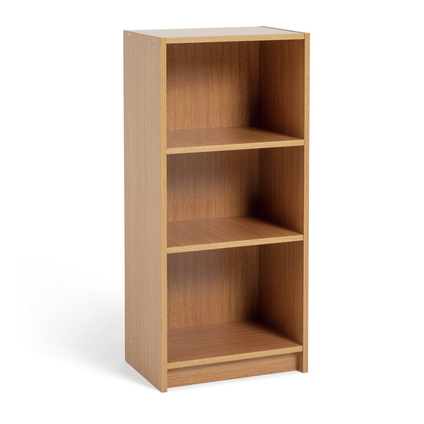 Habitat Maine 2 Shelf Half Width Bookcase - Oak Effect