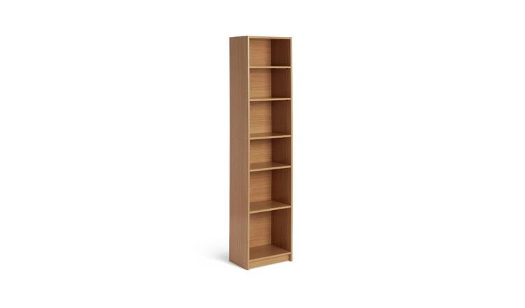 Tall narrow outlet bookcase argos