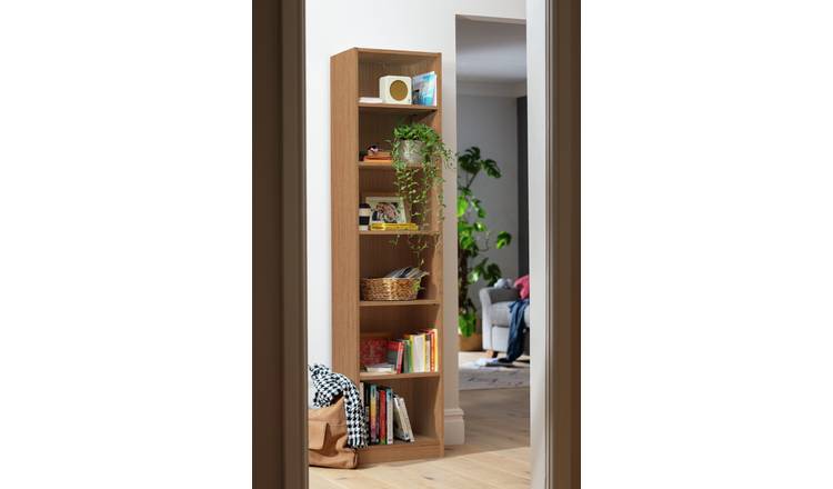 Argos deals bookcase oak