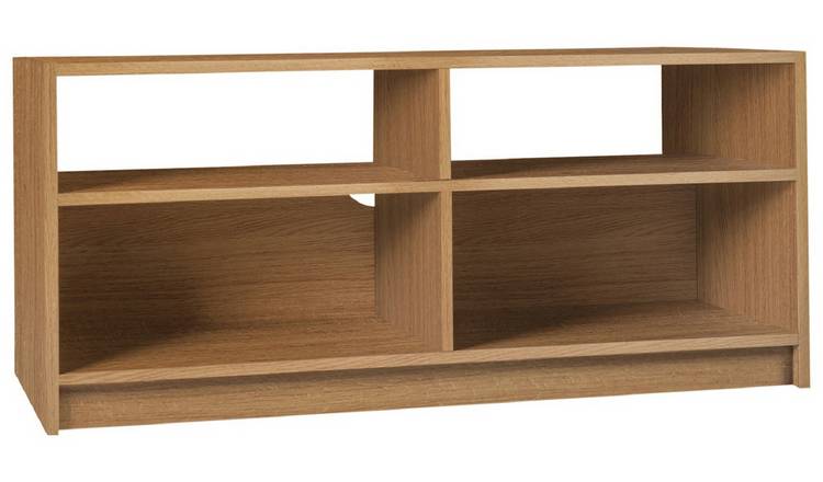 Argos oak store tv unit