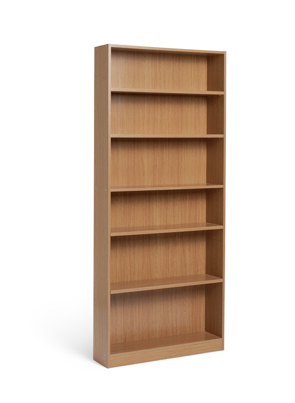 Argos Home Maine 5 Shelf Tall Wide Bookcase - Oak Effect