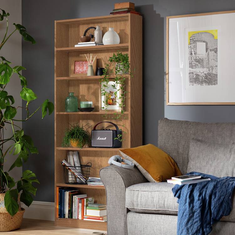Argos Home Maine Bookcase - Oak Effect 0