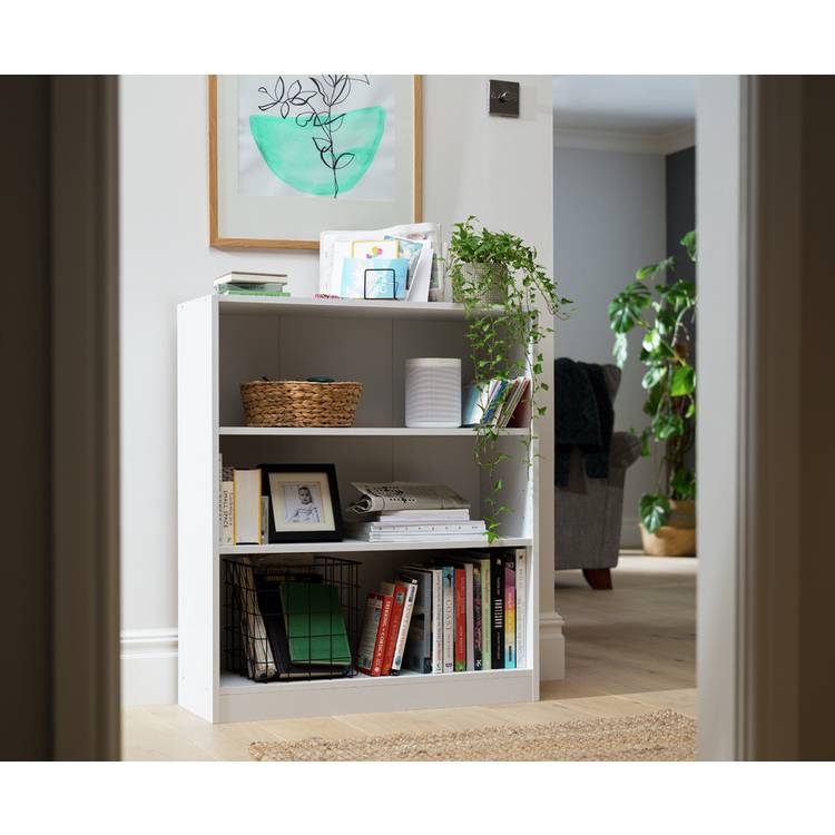 Argos Home Maine Short Bookcase - White 0