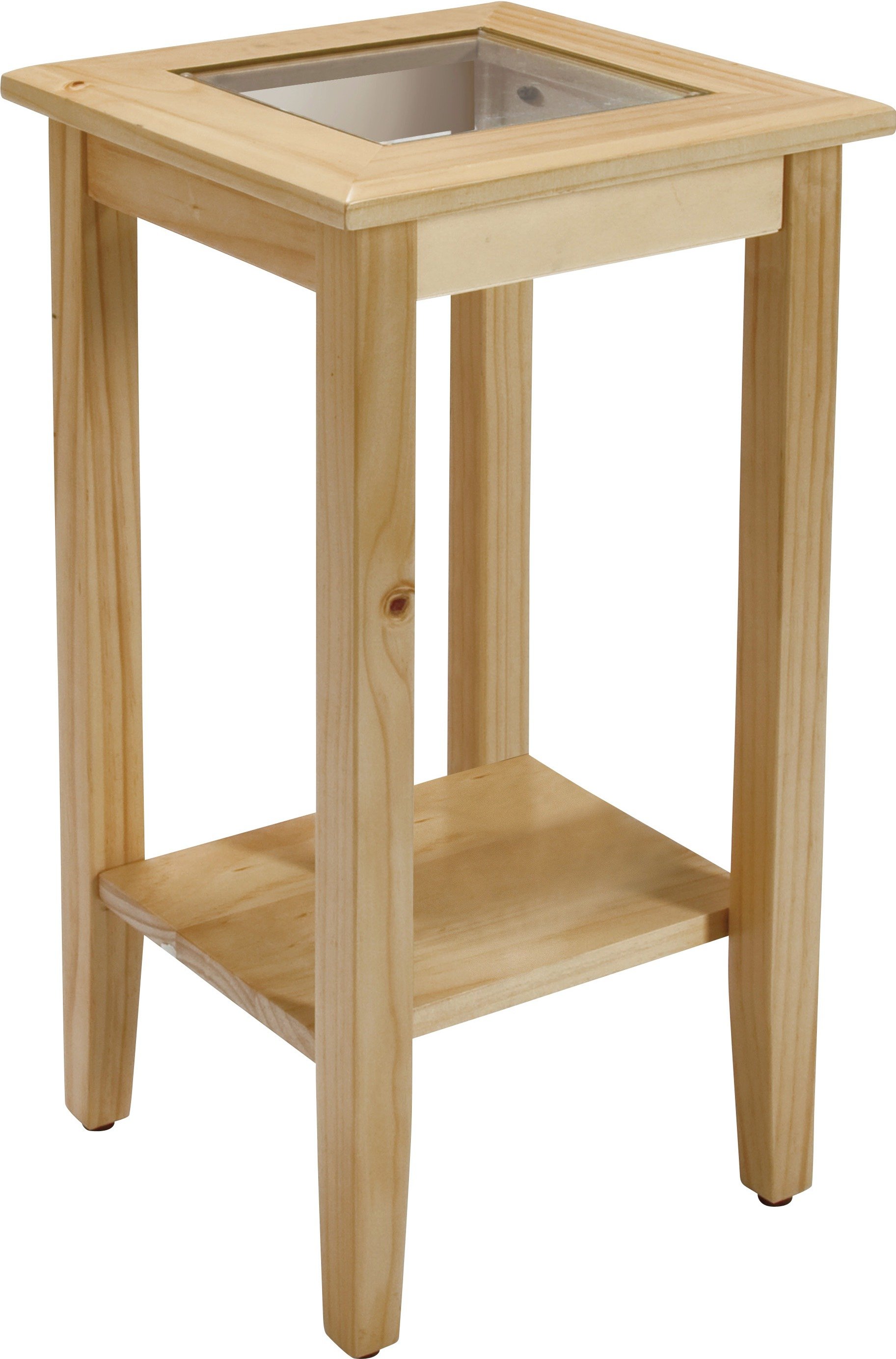 Argos Home 1 Shelf Solid Pine and Glass Top Telephone Table Review