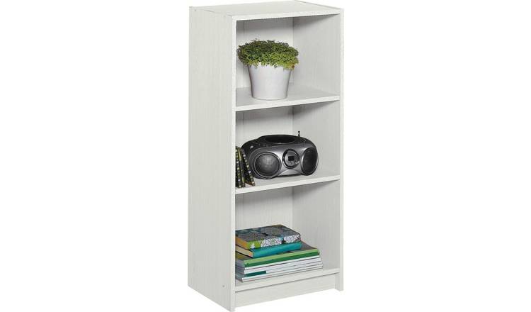 Buy Argos Home Maine 2 Shelf Half Width Bookcase White