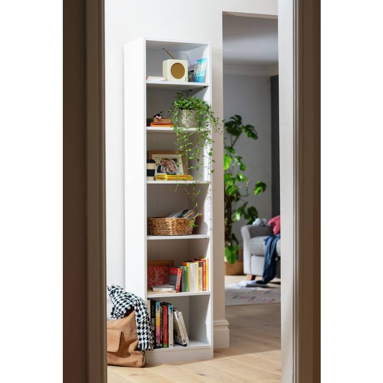 Argos Home Maine Narrow Bookcase - White 0