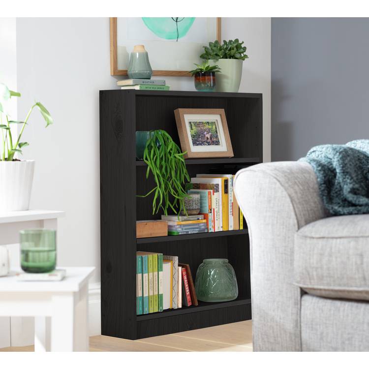 Argos Home Apley Short Bookcase - Black 0