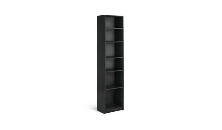 Argos Home Maine Narrow & Tall Bookcase - Black Ash