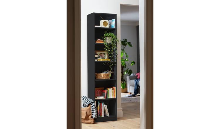 Argos Home Maine Narrow Bookcase - Black  