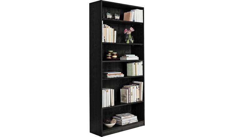 Buy Argos Home Maine 5 Shelf Tall Wide Deep Bookcase Black