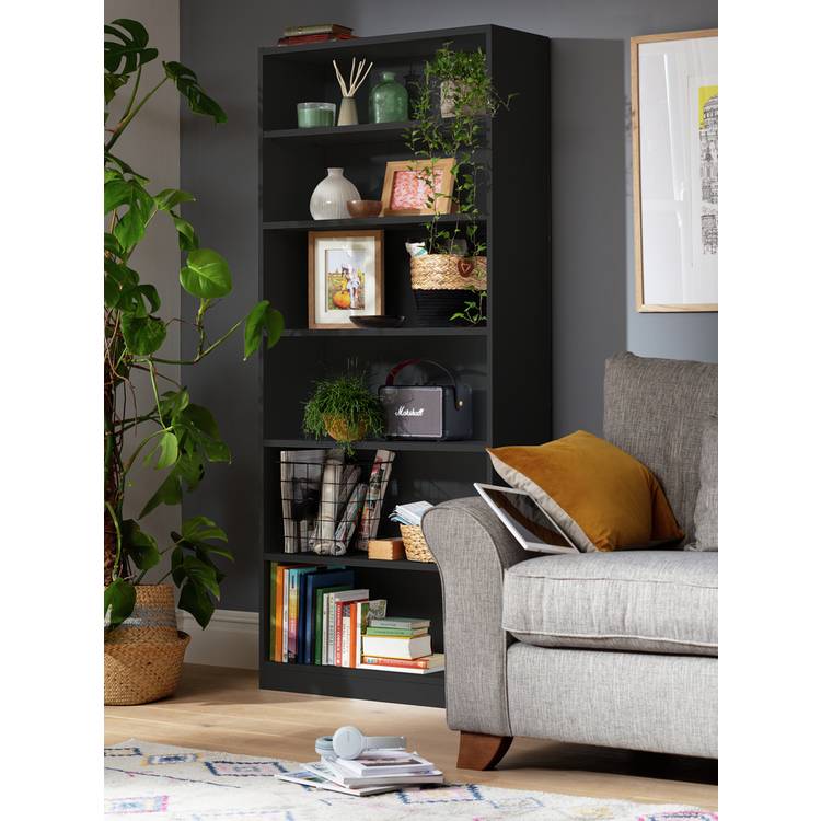 Argos Home Maine Deep Bookcase - Black 0
