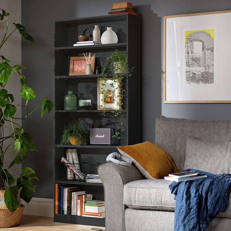 Argos Home Maine Bookcase - Black 0