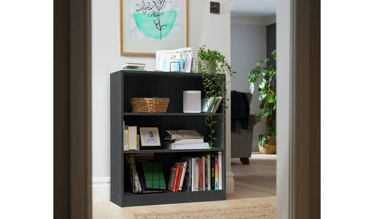 Argos Home Maine Short Bookcase - Black