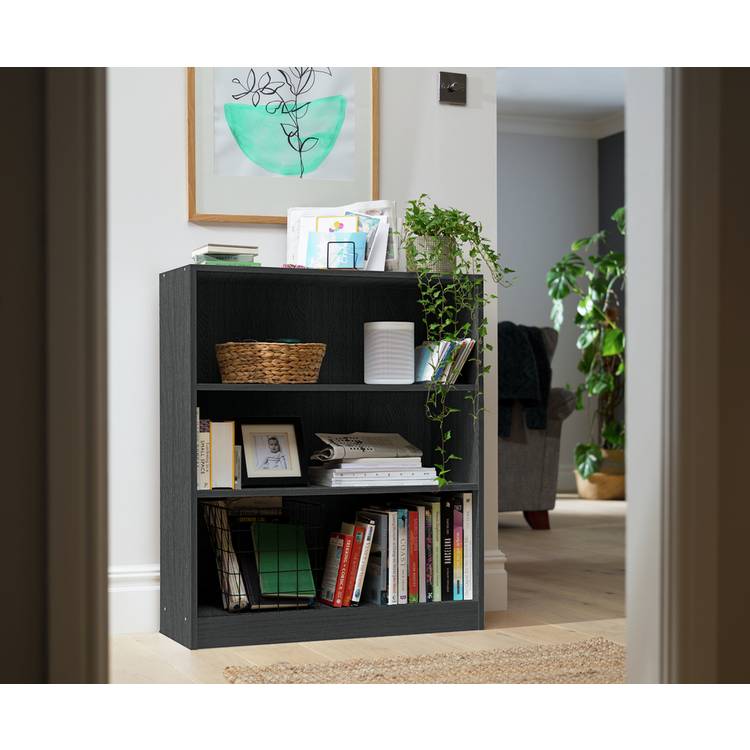 Argos Home Maine Short Bookcase - Black 0