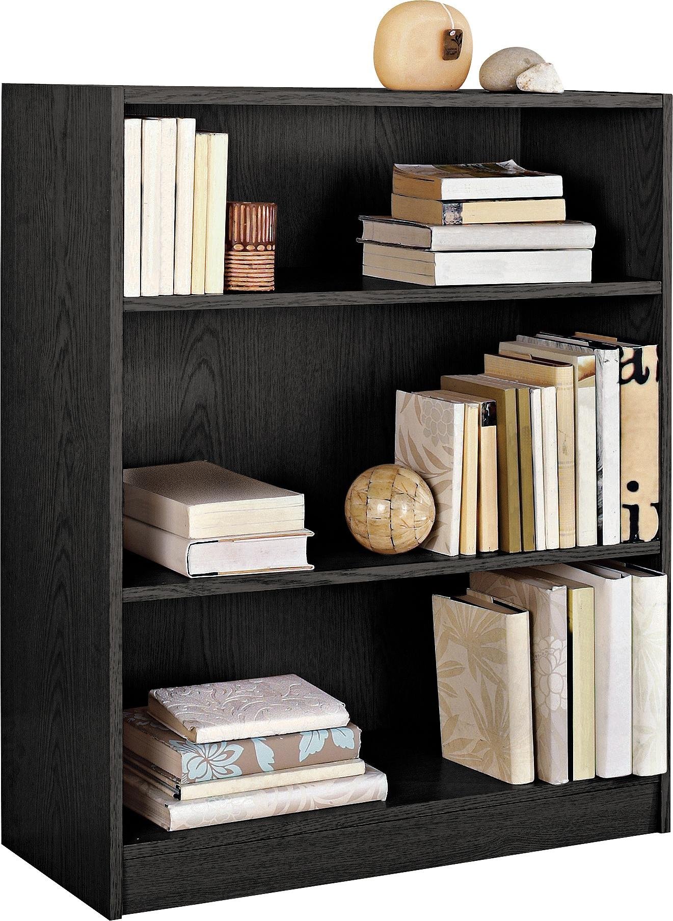 Argos Home Maine Short Bookcase - Black Ash Effect