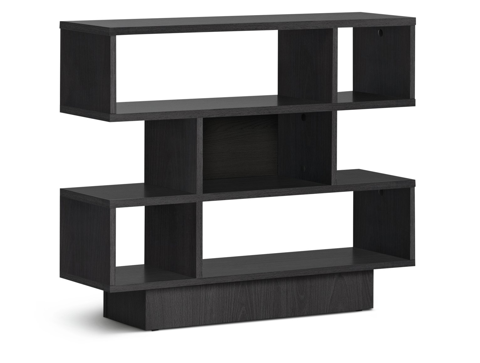 Habitat Cubes Short Shallow Shelving Unit Black (6095693) Argos