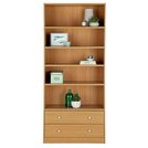 Buy Argos Home Maine 4 Shelf 2 Drawer Bookcase - Oak Effect | Bookcases ...