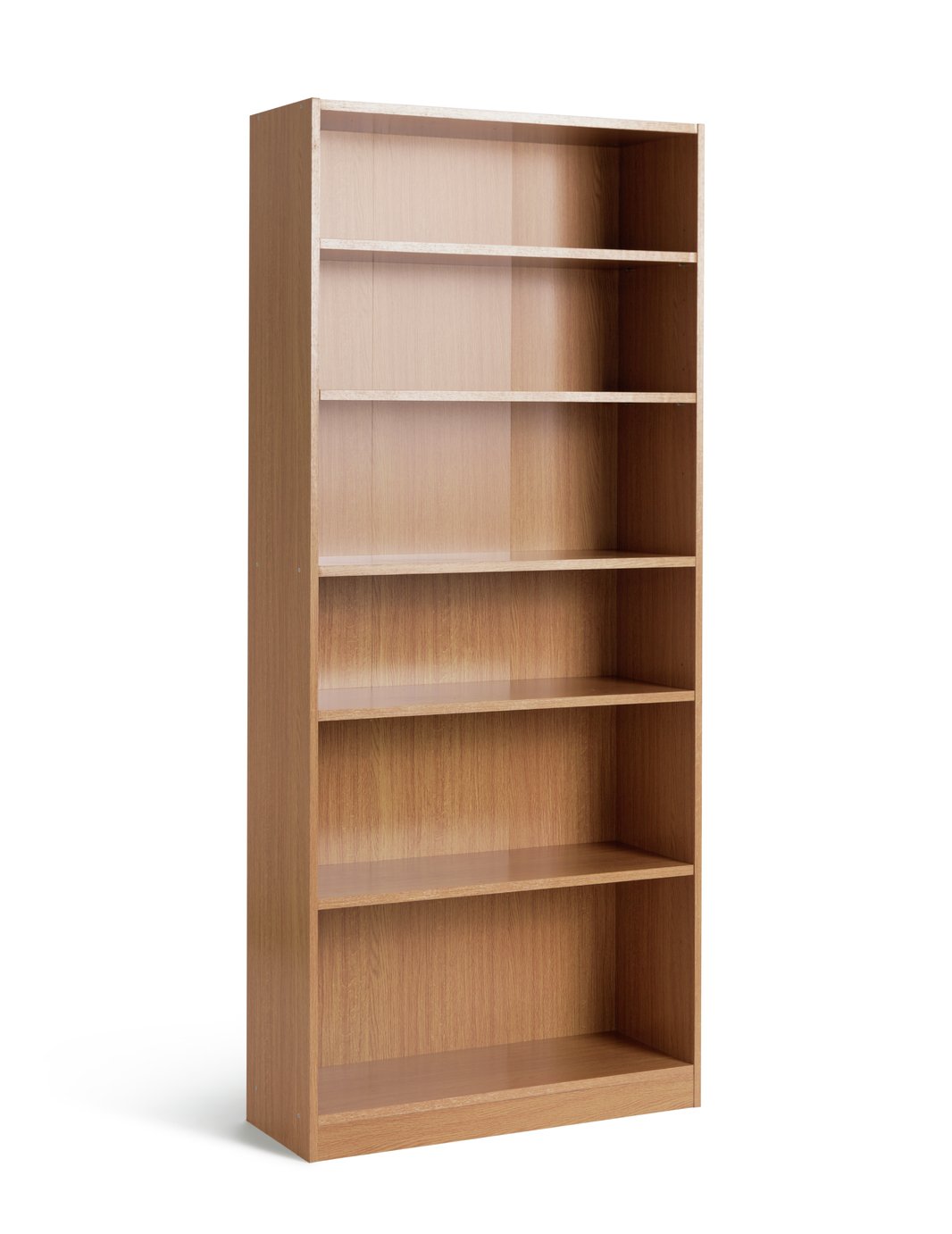 Argos Home Maine 5 Shelf Wide Deep Bookcase - Oak Effect