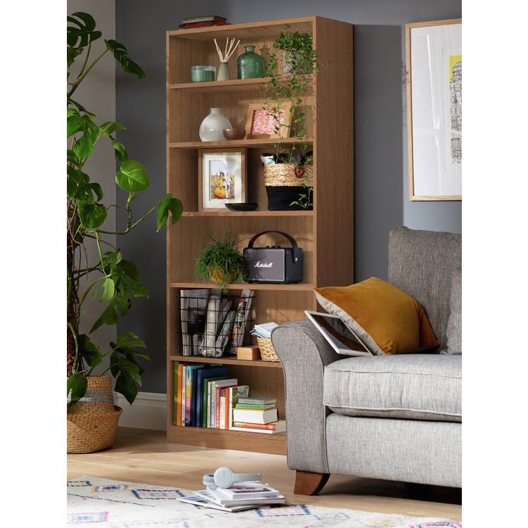Argos Home Maine Deep Bookcase - Oak Effect 0