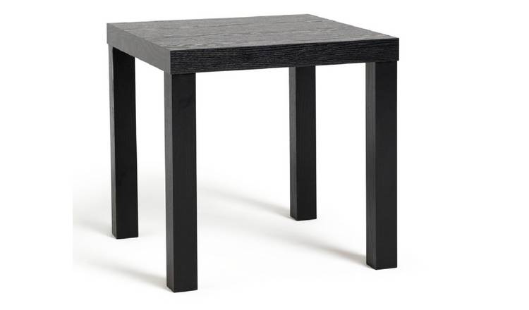 Mainstays Small Square Wood Side Table, Black Finish 