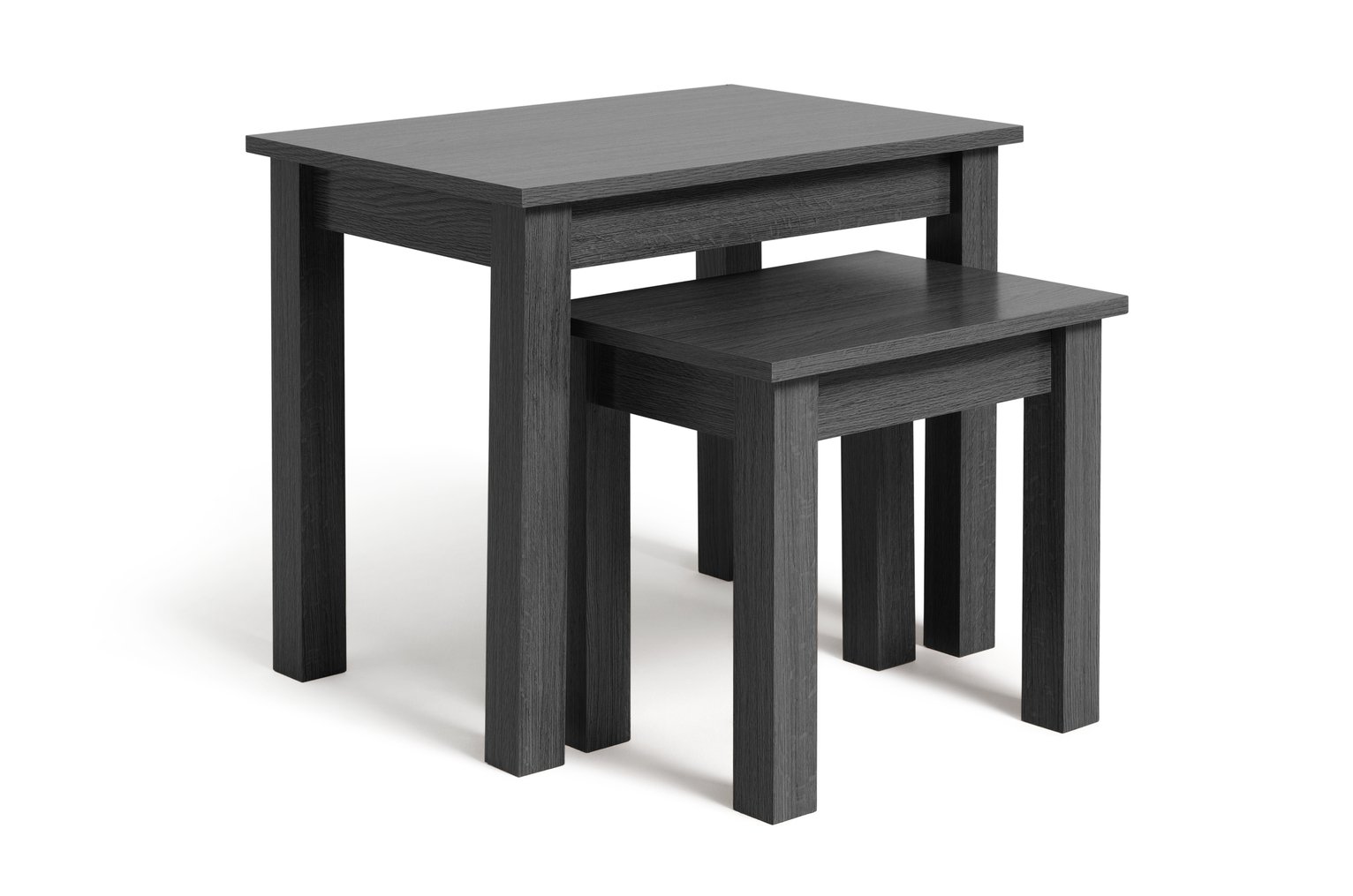 Argos Home Nest of 2 Tables - Black