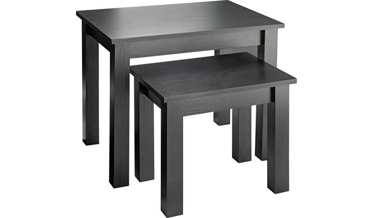 Buy Argos Home Nest Of 2 Tables Black Nest Of Tables Argos
