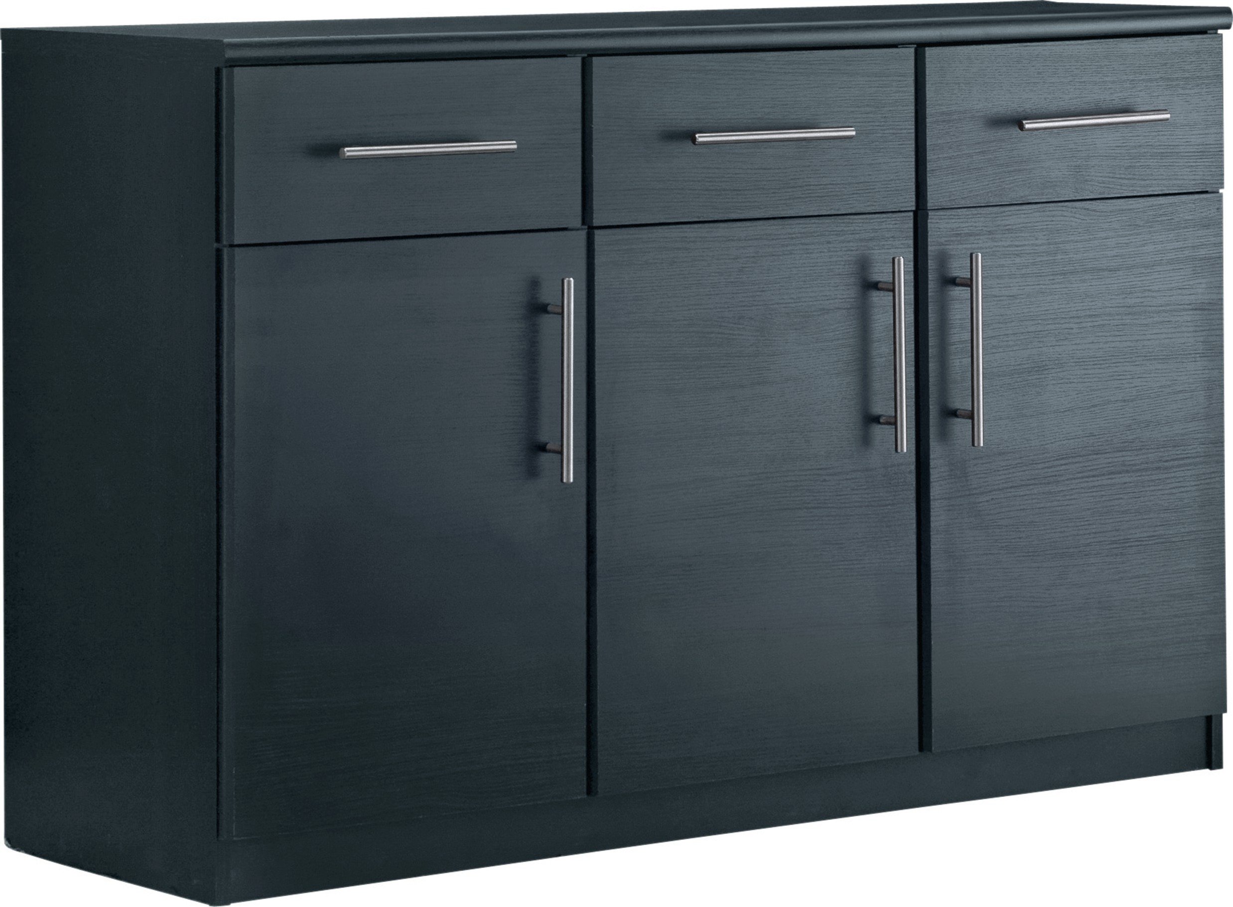 Argos Home Anderson 3 Door 3 Drawer Sideboard - Black