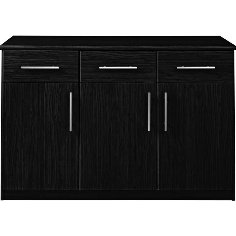 Argos Home Anderson 3 Door 3 Drawer Sideboard - Black 0
