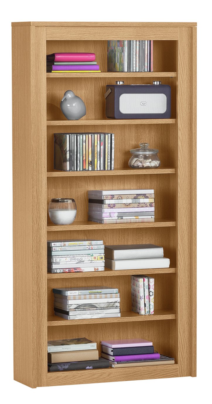 Argos Home 7 Tier DVD and CD Media Unit - Oak Effect