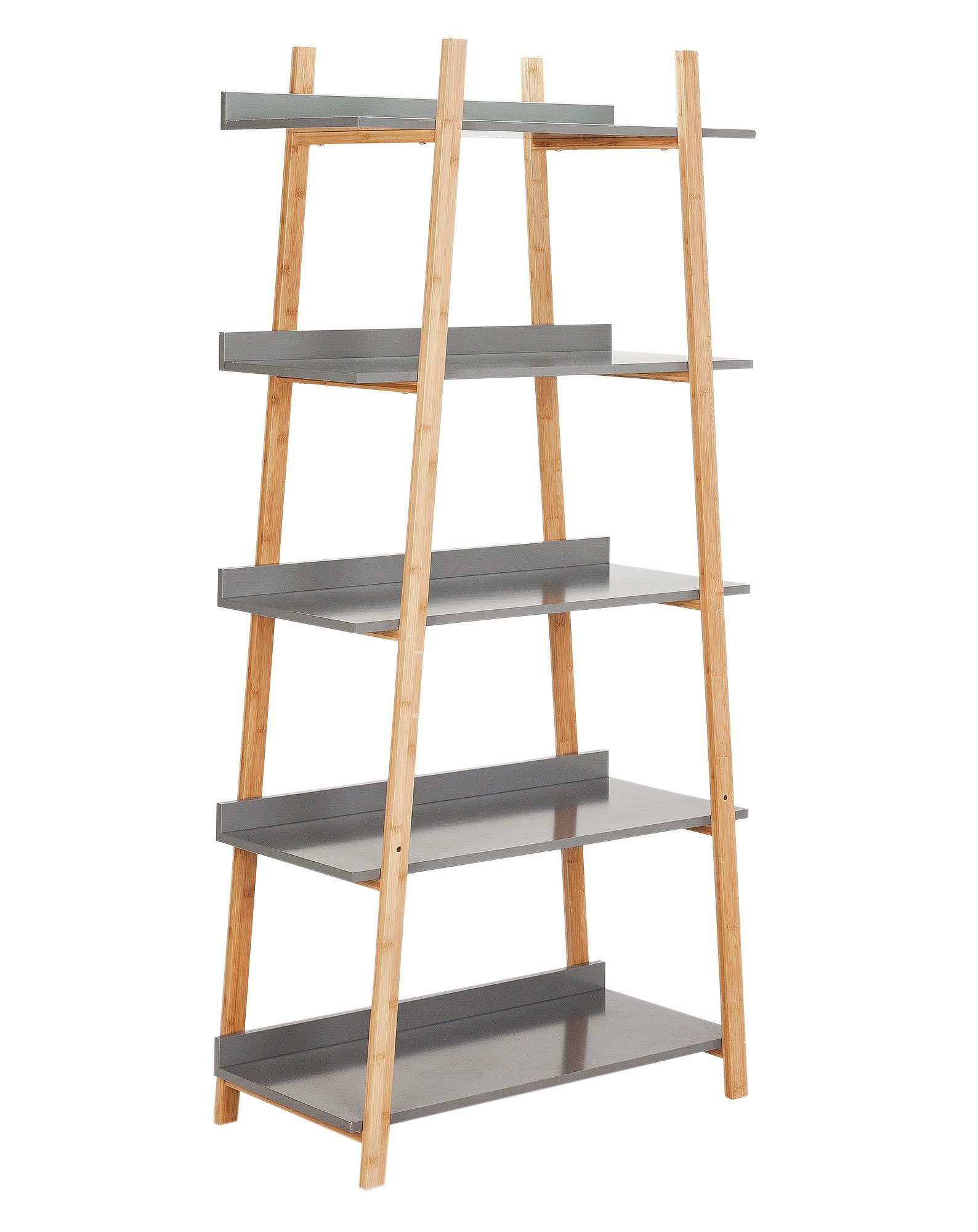 Argos Home Skanda 5 Tier Bamboo Shelving Unit - Grey