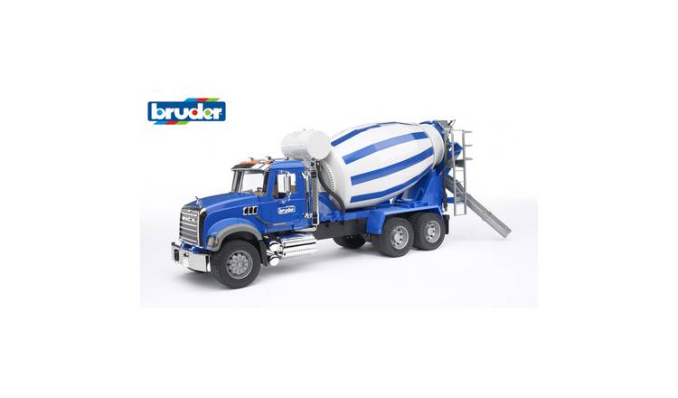 Bruder 1:16 Mack Granite Cement Mixer Truck - Blue