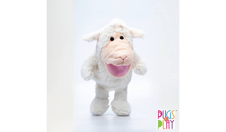Pugs at Play Talking Lamb Hand Puppet Soft Toy