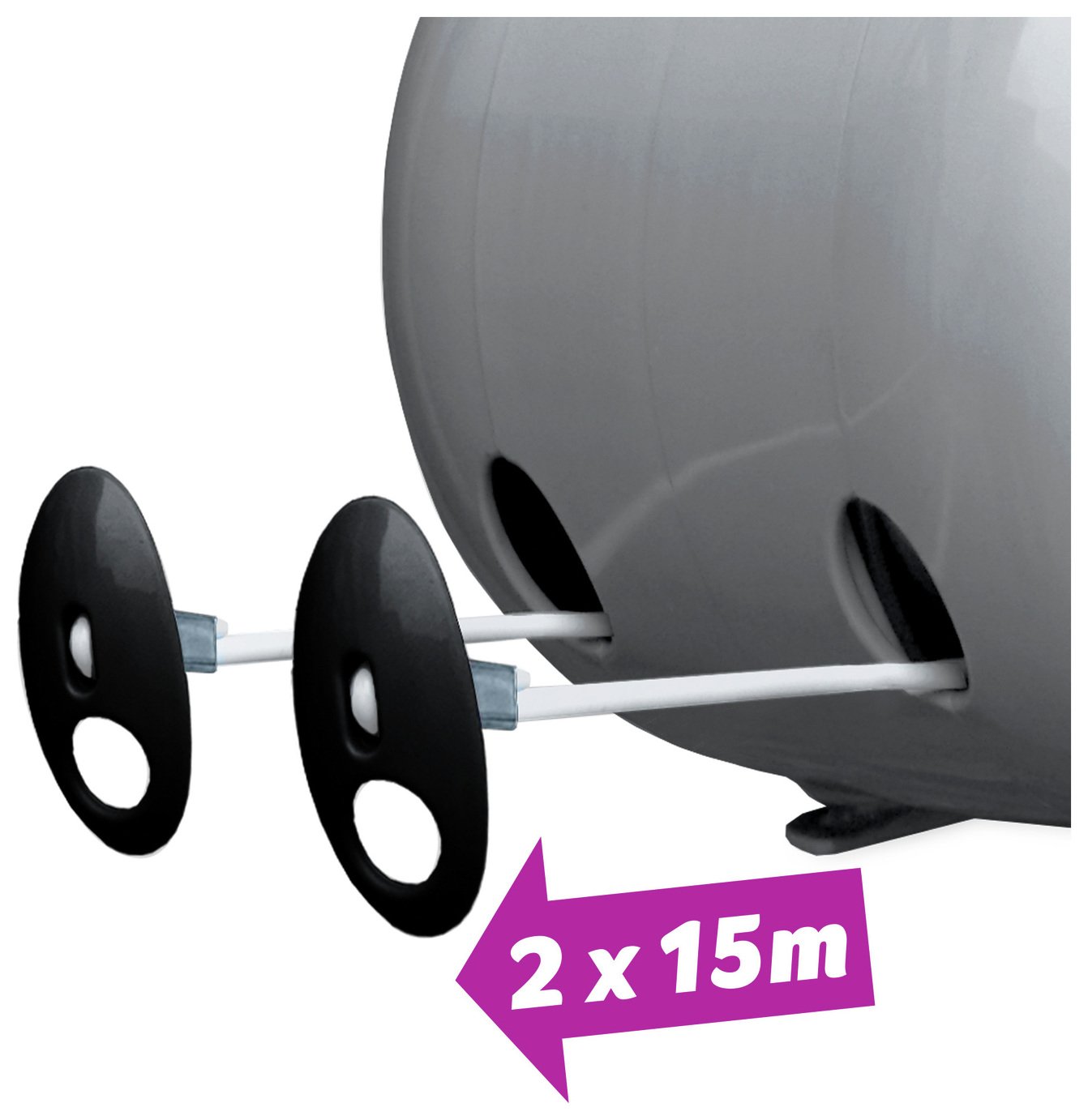 Minky 2 x 15m Outdoor Retractable Reel Washing Line Reviews