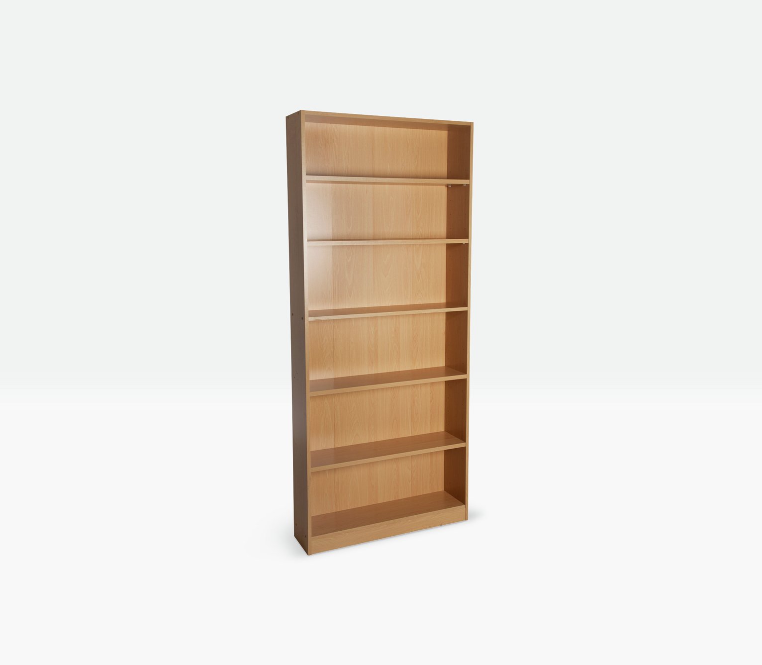 Argos Home Maine 5 Shelf Tall Wide Bookcase - Beech Effect