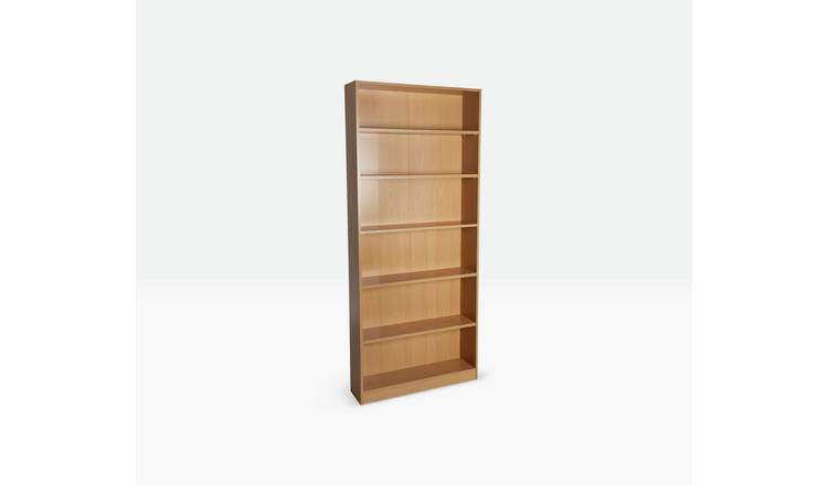 Buy Argos Home Maine 5 Shelf Tall Wide Bookcase Beech Effect