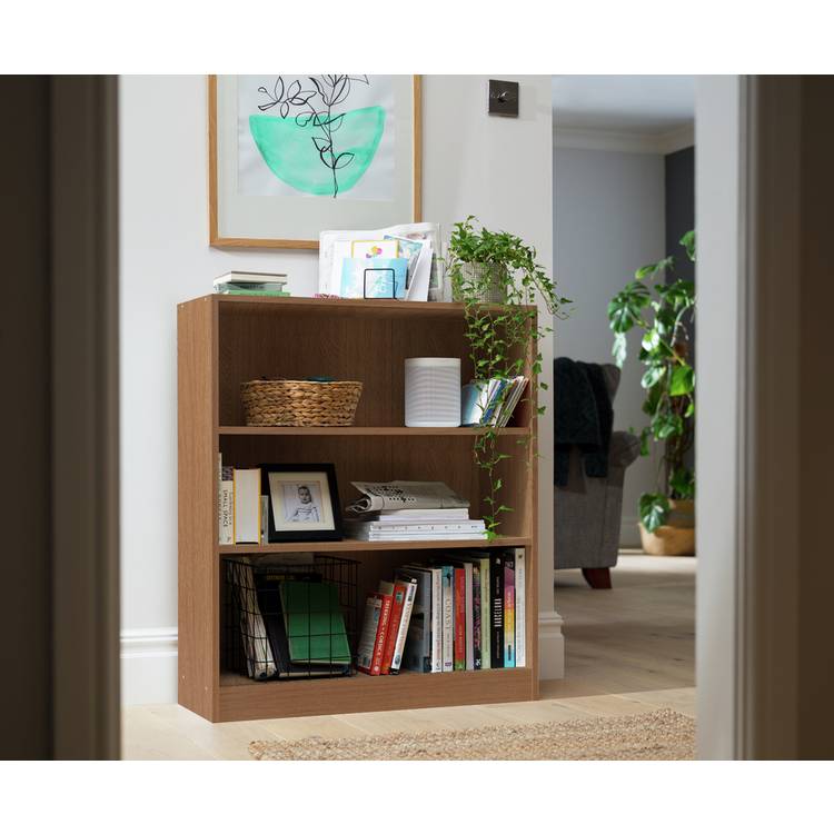 Argos Home Maine Short Bookcase - Oak Effect 0