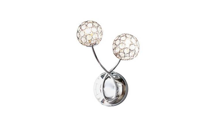 Buy Argos Home Amelia 2 Light Beaded Globe Wall Light Wall lights Argos