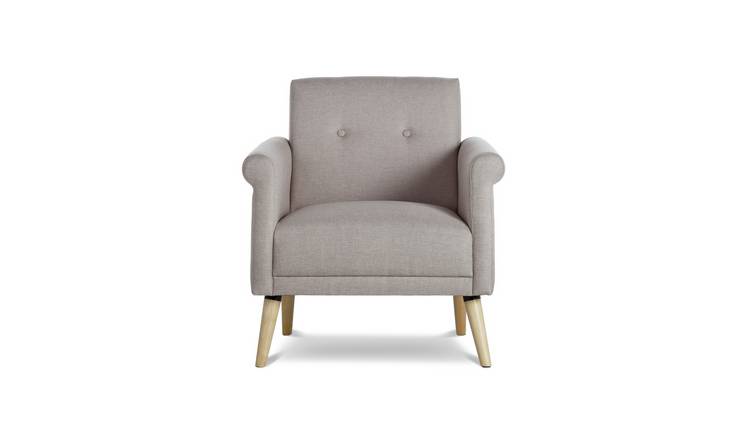 Buy Habitat Evie Fabric Armchair in a Box Natural Argos